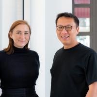 headshot photo of Alison Von Glinow and Lap Chi Kwong in Welcome Center