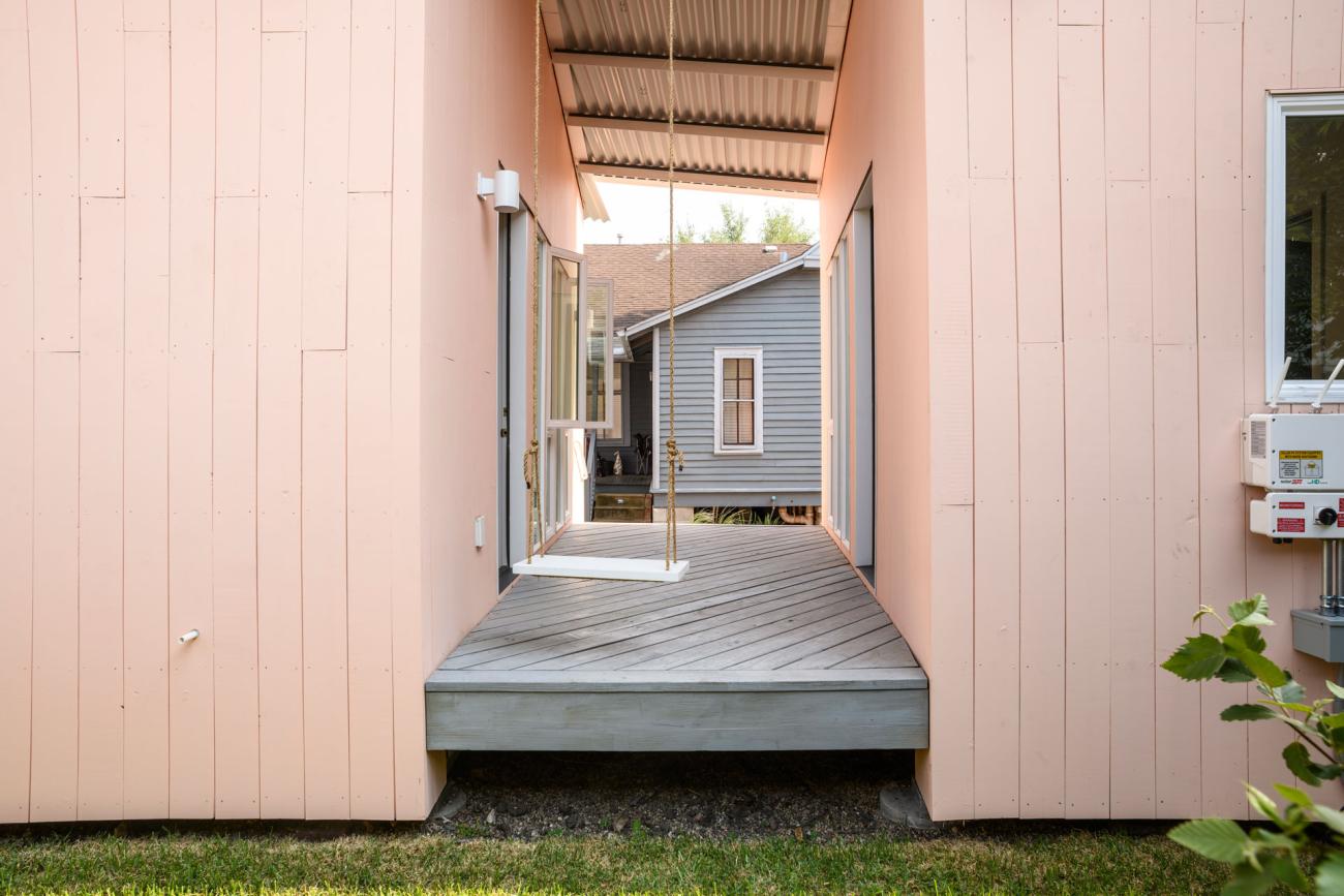 Photo of a rear porch