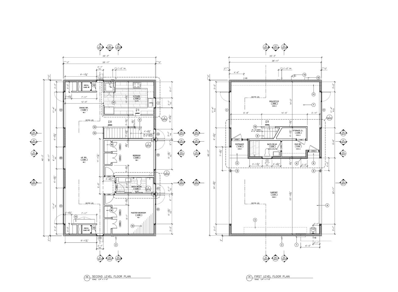 Plan drawings