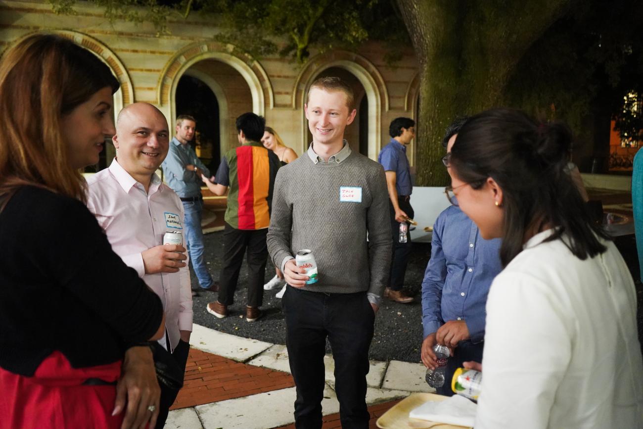 photo of a group of students with mentors