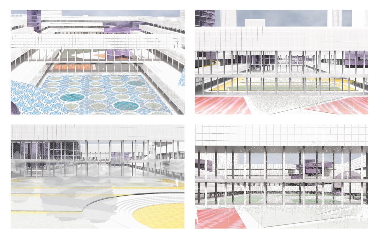 autonomous urban center combining civic, cultural, and commercial