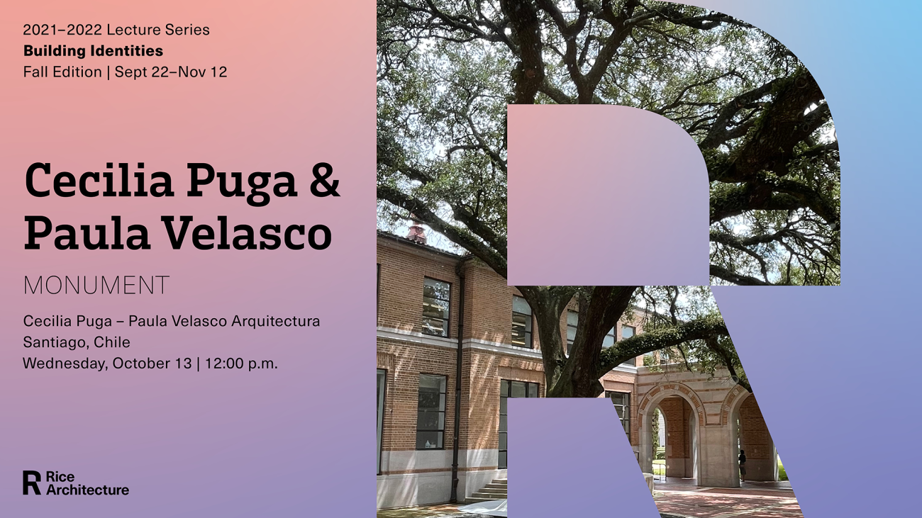 Graphic for Cecilia Puga and Paula Velasco Lecture 